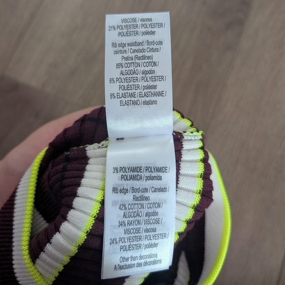 NWT Lacoste x EleVen by Venus | Striped Ribbed Lounge Shorts - Picture 9 of 15